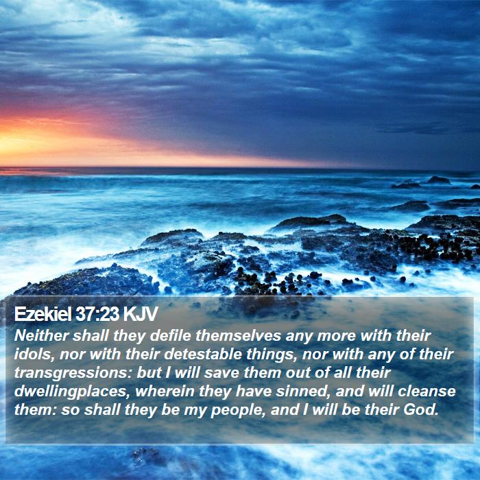 Ezekiel 37:23 KJV Bible Study