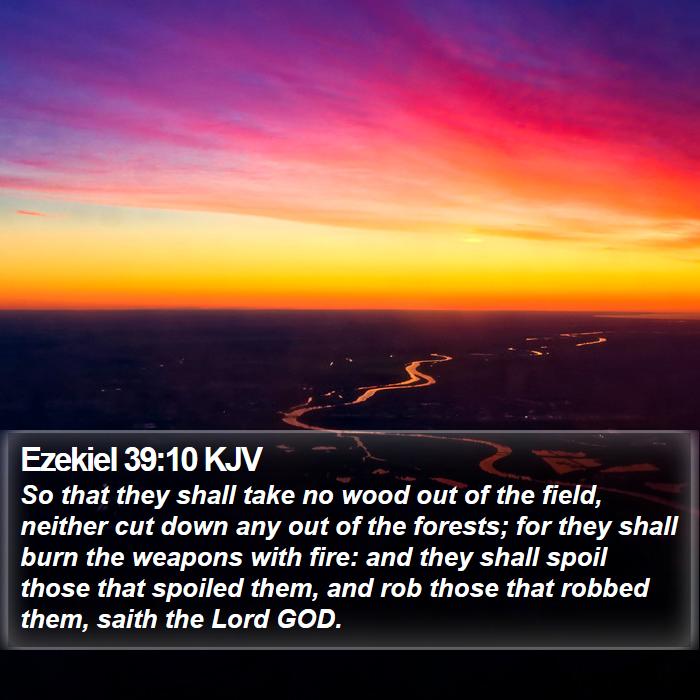 Ezekiel 39:10 KJV Bible Study