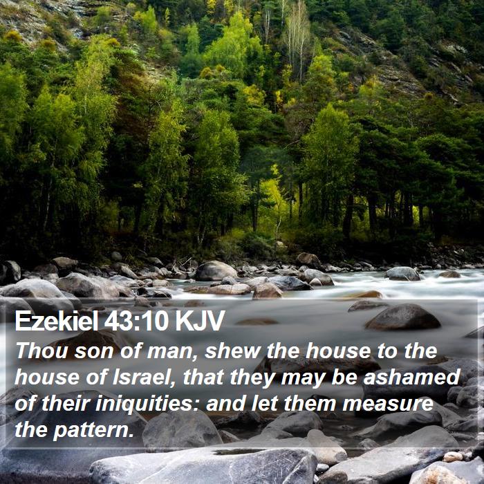 Ezekiel 43:10 KJV Bible Study