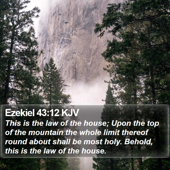 Ezekiel 43:12 KJV Bible Study