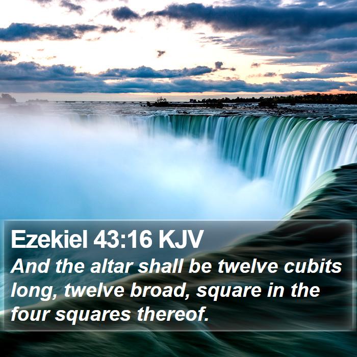 Ezekiel 43:16 KJV Bible Study