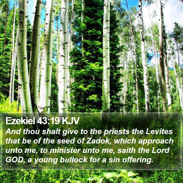 Ezekiel 43:19 KJV Bible Study