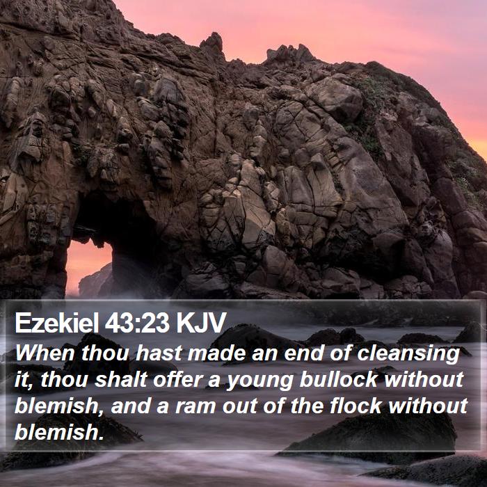 Ezekiel 43:23 KJV Bible Study