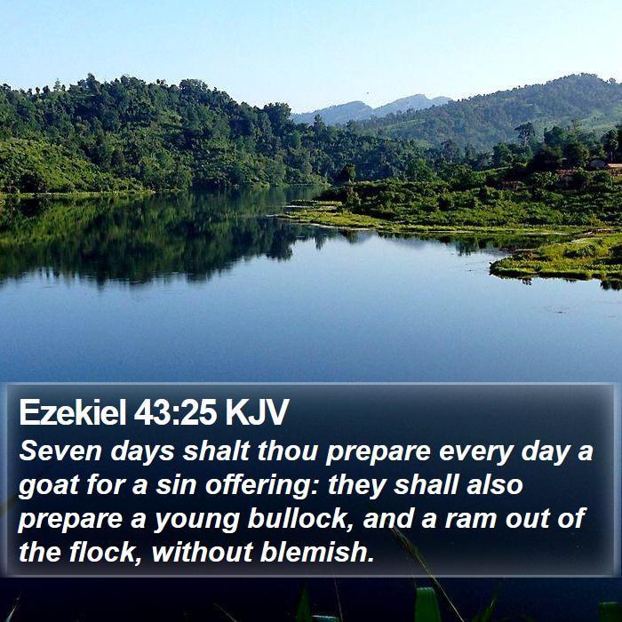 Ezekiel 43:25 KJV Bible Study