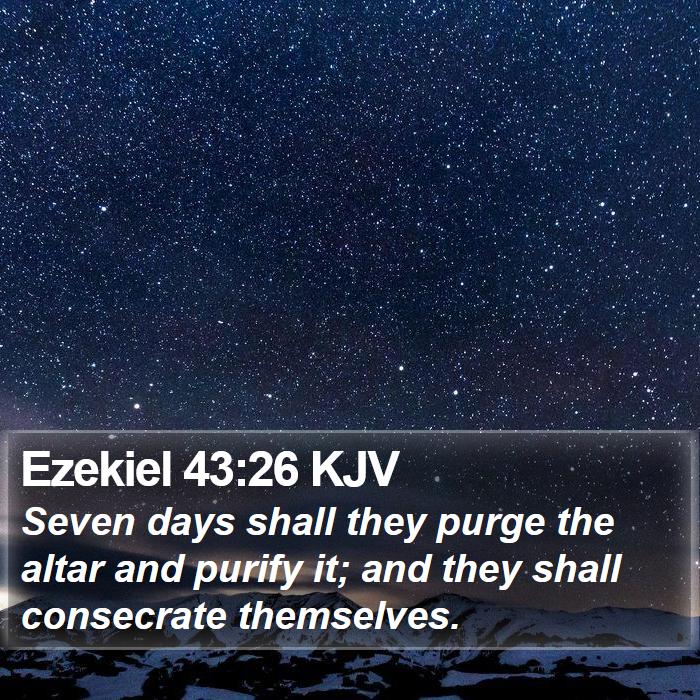 Ezekiel 43:26 KJV Bible Study