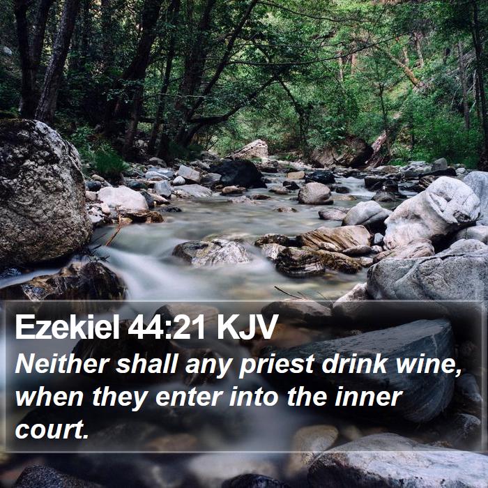 Ezekiel 44:21 KJV Bible Study