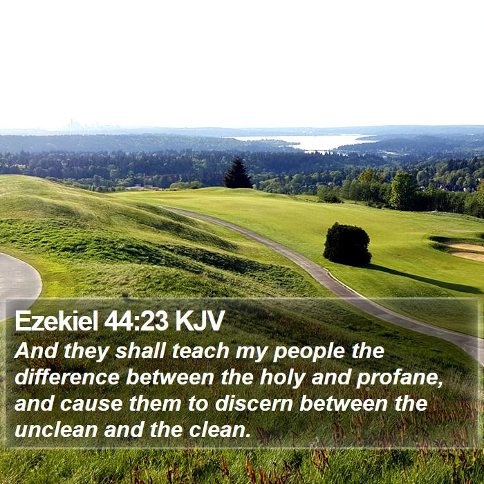 Ezekiel 44:23 KJV Bible Study