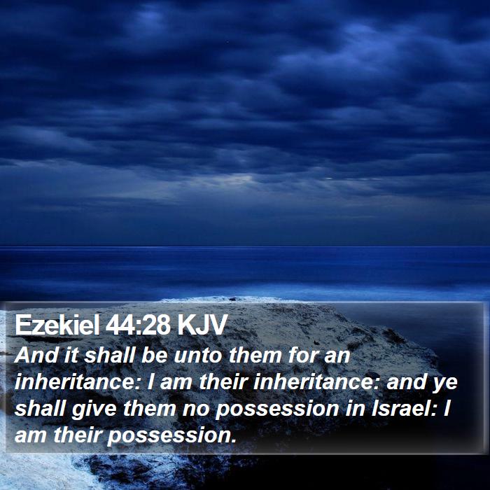 Ezekiel 44:28 KJV Bible Study