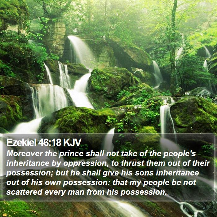 Ezekiel 46:18 KJV Bible Study