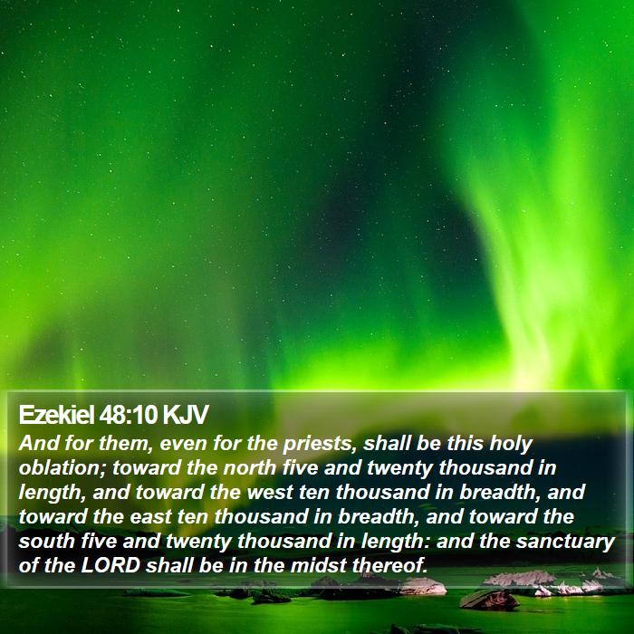 Ezekiel 48:10 KJV Bible Study