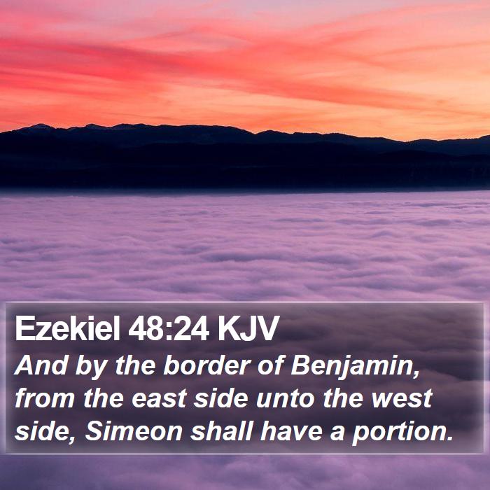 Ezekiel 48:24 KJV Bible Study