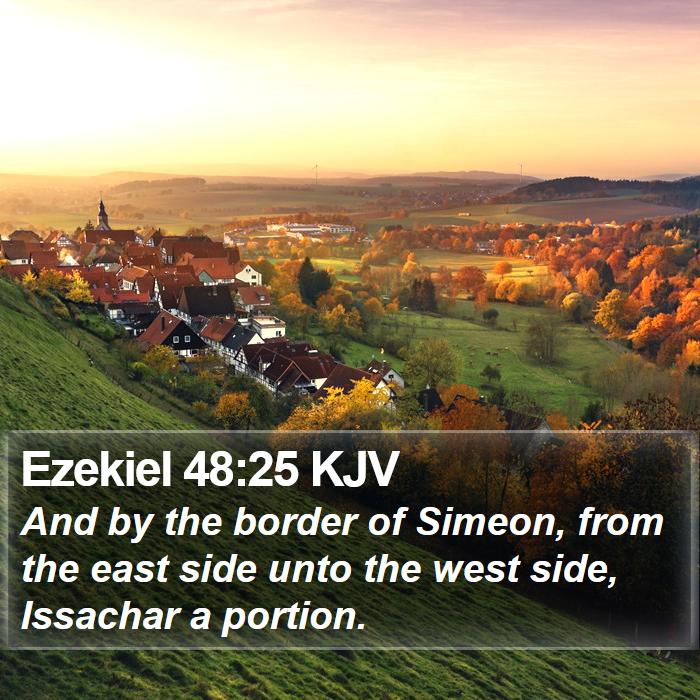 Ezekiel 48:25 KJV Bible Study