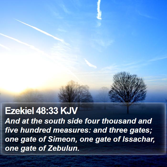 Ezekiel 48:33 KJV Bible Study