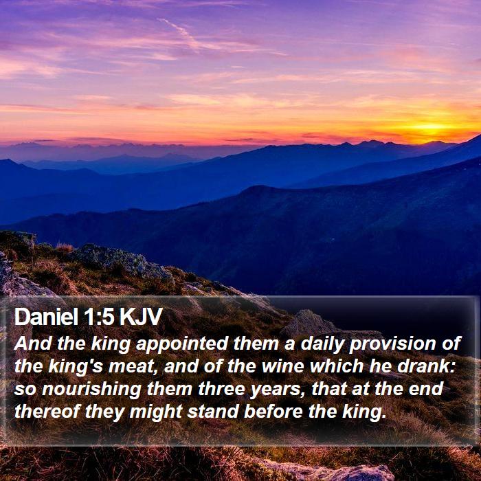 Daniel 1:5 KJV Bible Study