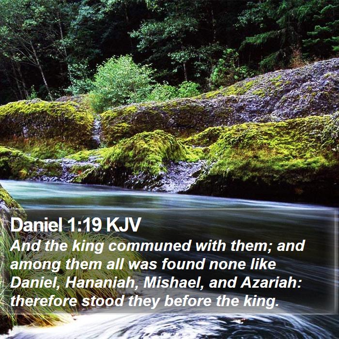 Daniel 1:19 KJV Bible Study