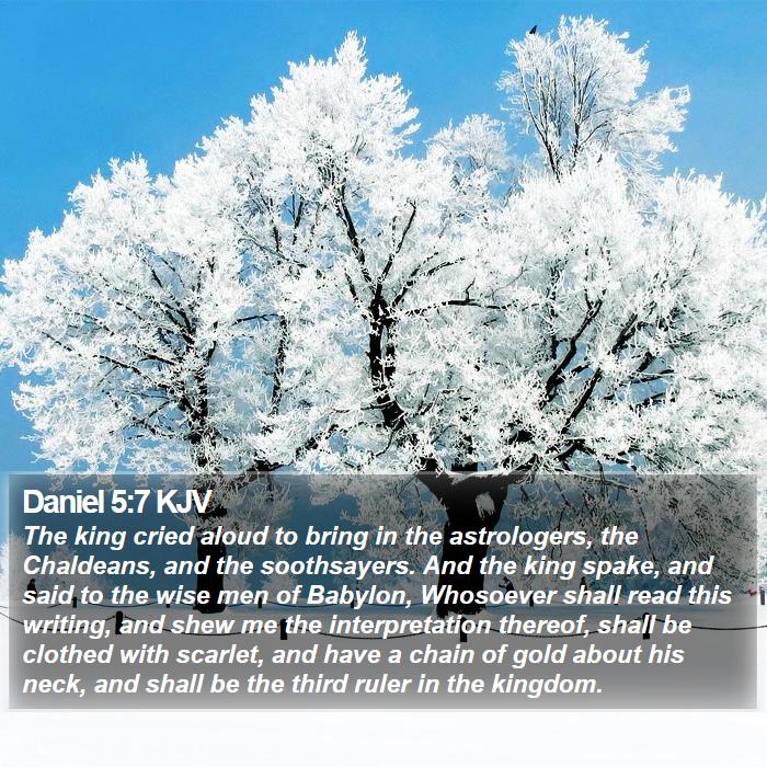 Daniel 5:7 KJV Bible Study