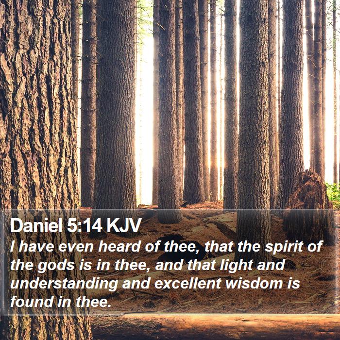 Daniel 5:14 KJV Bible Study