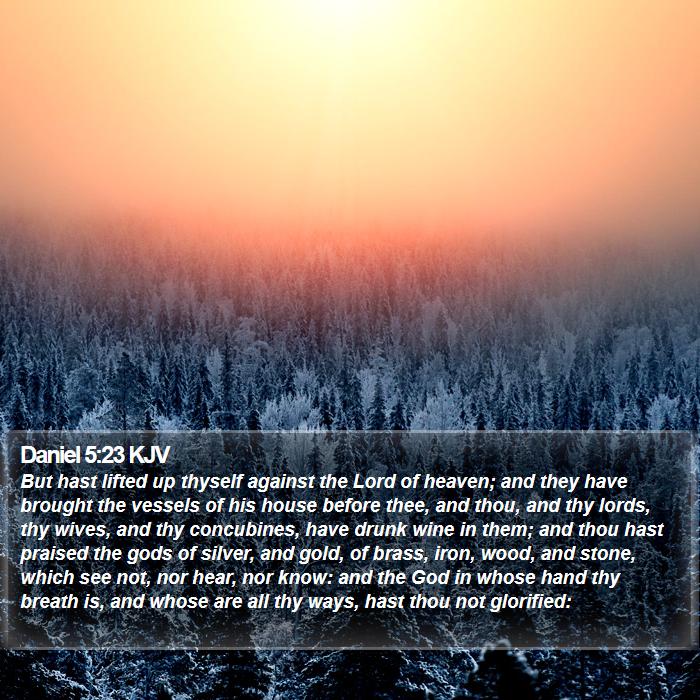 Daniel 5:23 KJV Bible Study