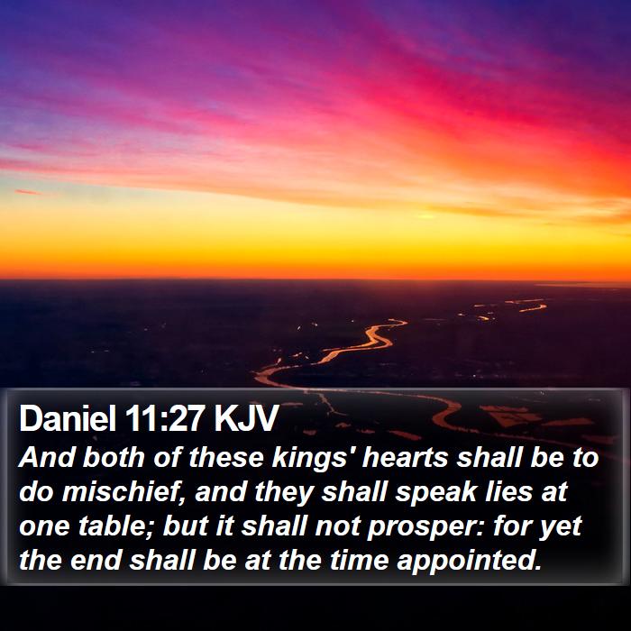 Daniel 11:27 KJV Bible Study