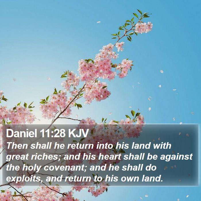 Daniel 11:28 KJV Bible Study