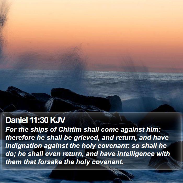 Daniel 11:30 KJV Bible Study