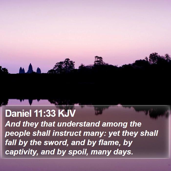 Daniel 11:33 KJV Bible Study