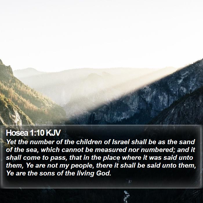 Hosea 1:10 KJV Bible Study