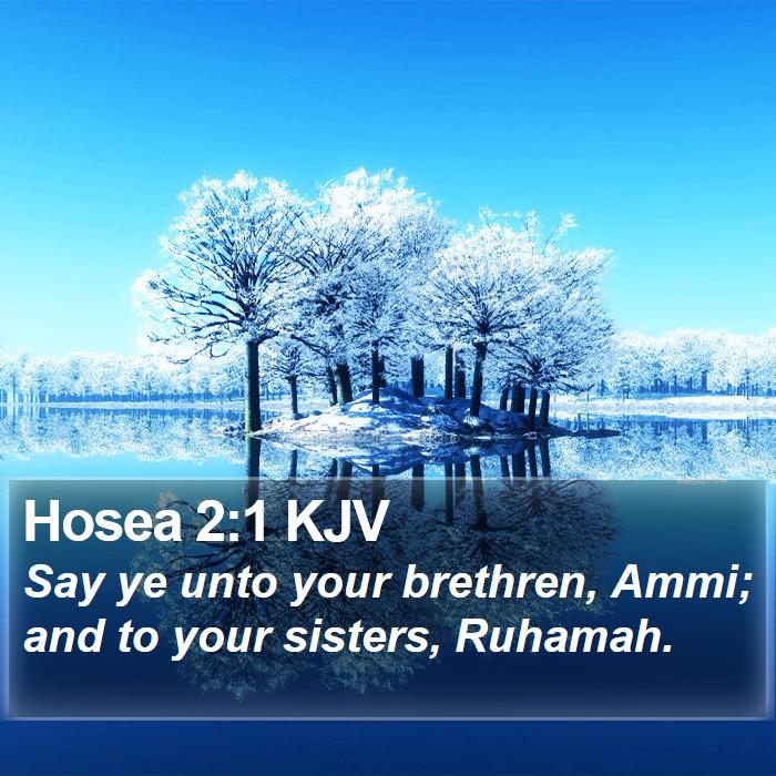 Hosea 2:1 KJV Bible Study