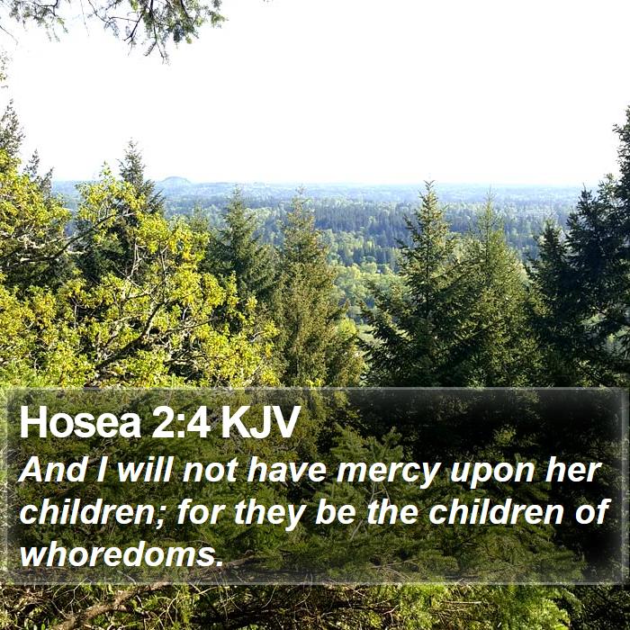 Hosea 2:4 KJV Bible Study