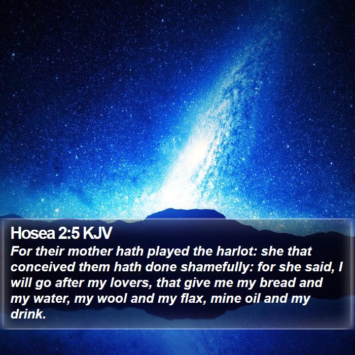 Hosea 2:5 KJV Bible Study