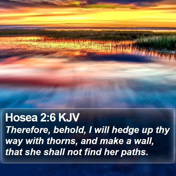 Hosea 2:6 KJV Bible Study