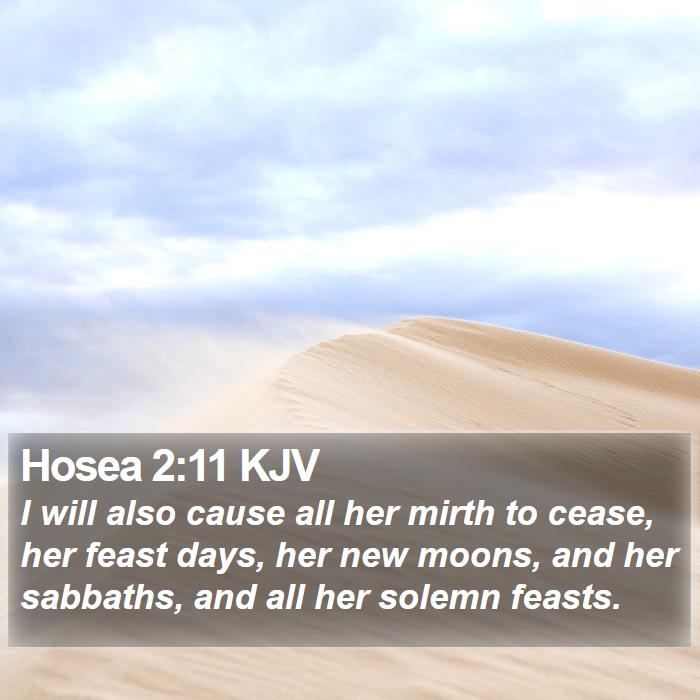 Hosea 2:11 KJV Bible Study