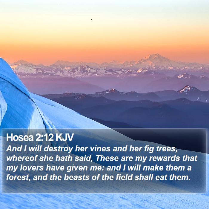 Hosea 2:12 KJV Bible Study