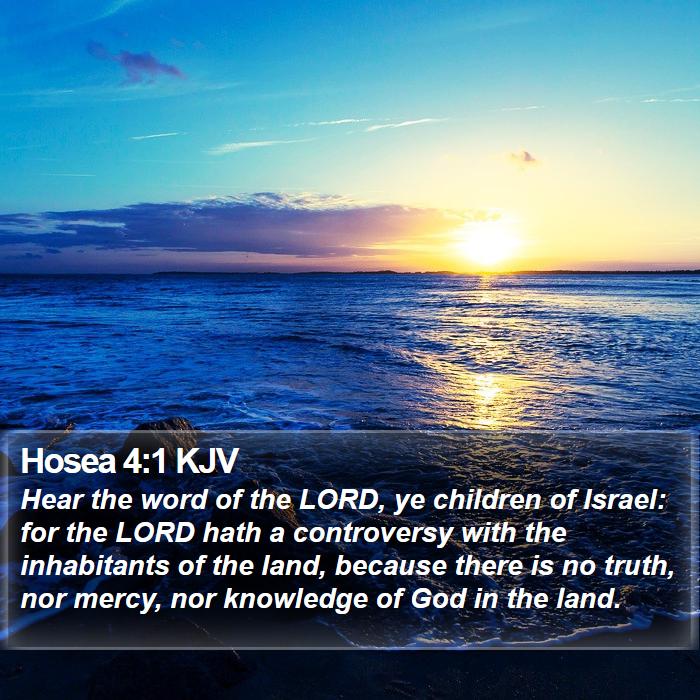 Hosea 4:1 KJV Bible Study