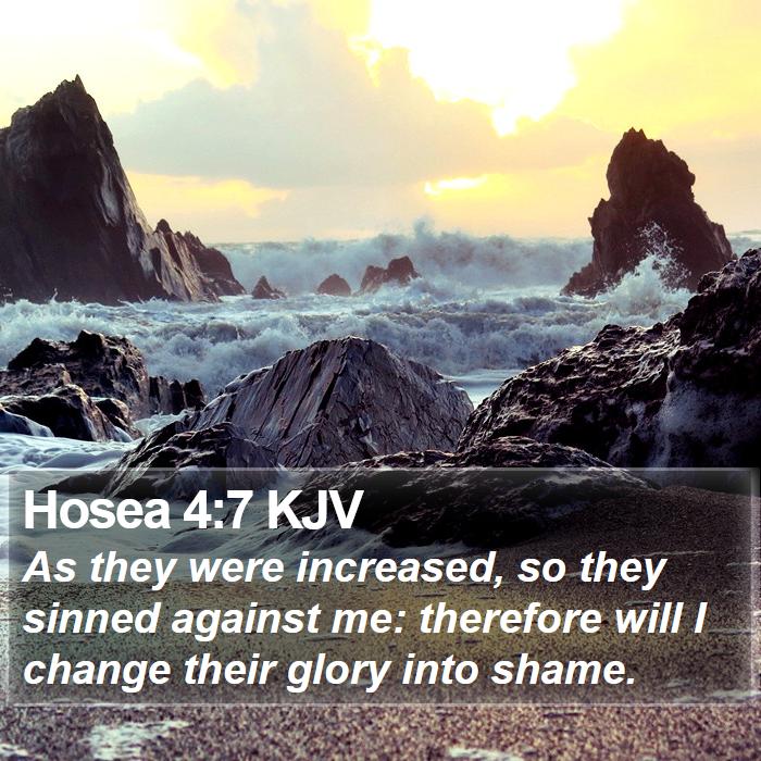 Hosea 4:7 KJV Bible Study