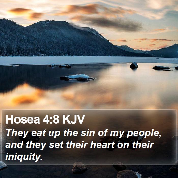 Hosea 4:8 KJV Bible Study