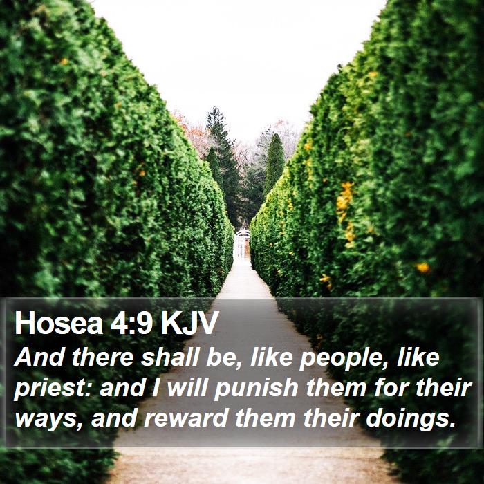 Hosea 4:9 KJV Bible Study