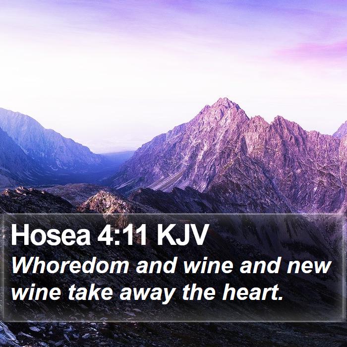 Hosea 4:11 KJV Bible Study