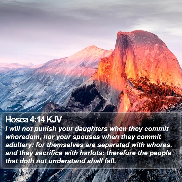 Hosea 4:14 KJV Bible Study