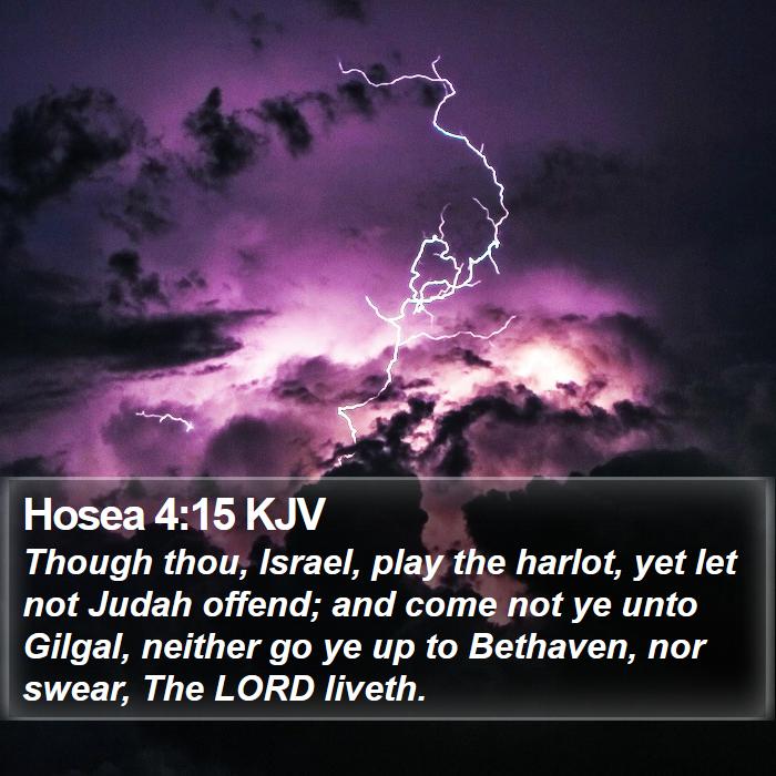 Hosea 4:15 KJV Bible Study