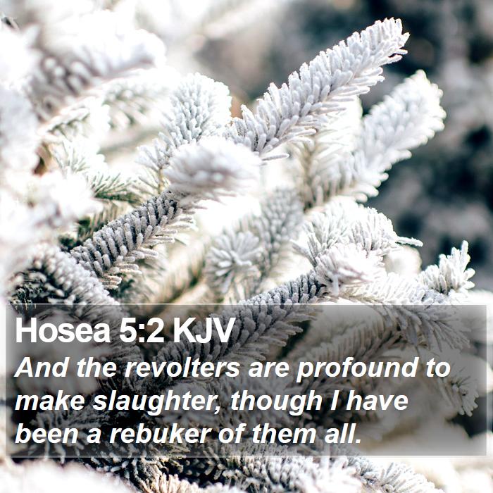 Hosea 5:2 KJV Bible Study