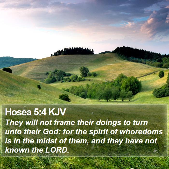 Hosea 5:4 KJV Bible Study