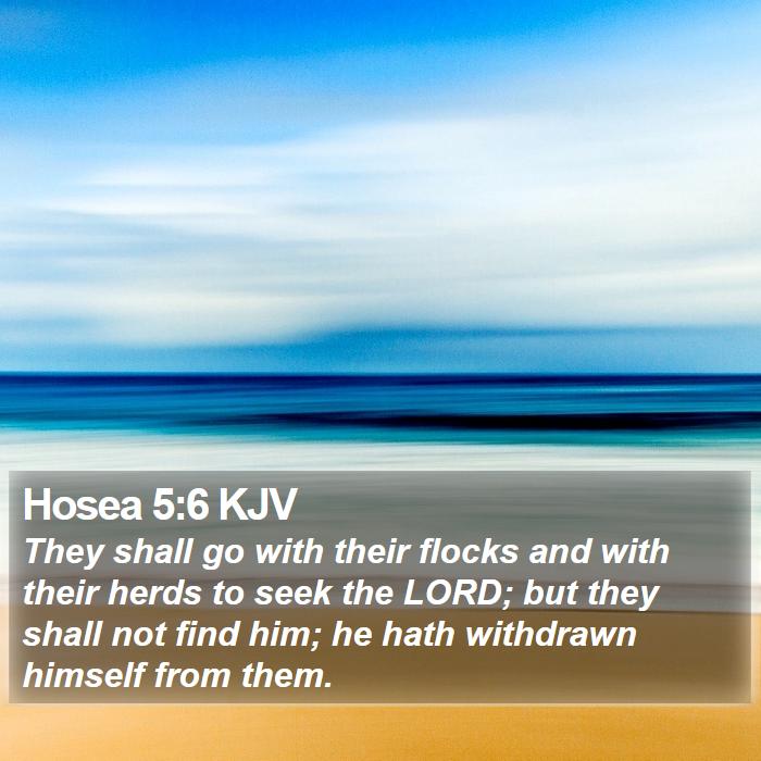 Hosea 5:6 KJV Bible Study