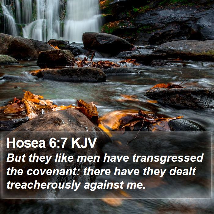 Hosea 6:7 KJV Bible Study