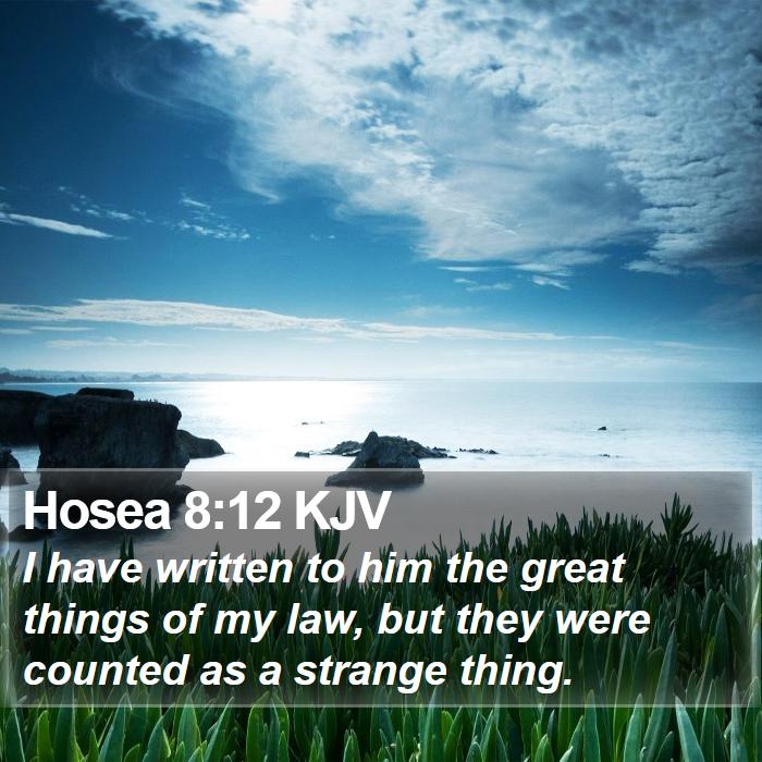 Hosea 8:12 KJV Bible Study