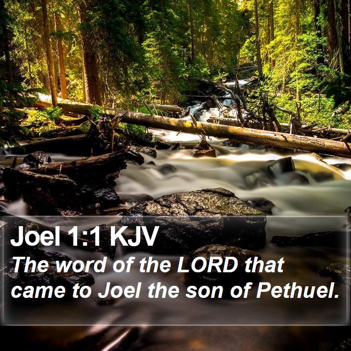 Joel 1:1 KJV Bible Study