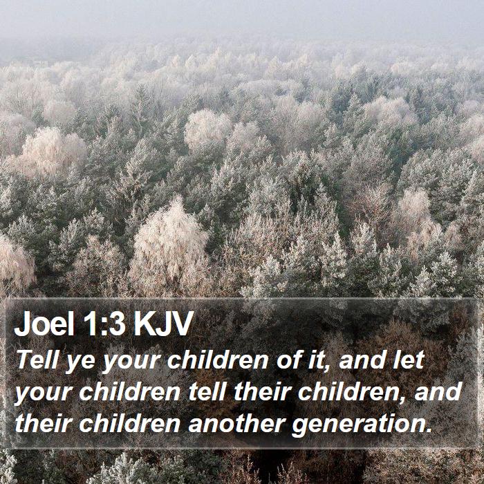 Joel 1:3 KJV Bible Study