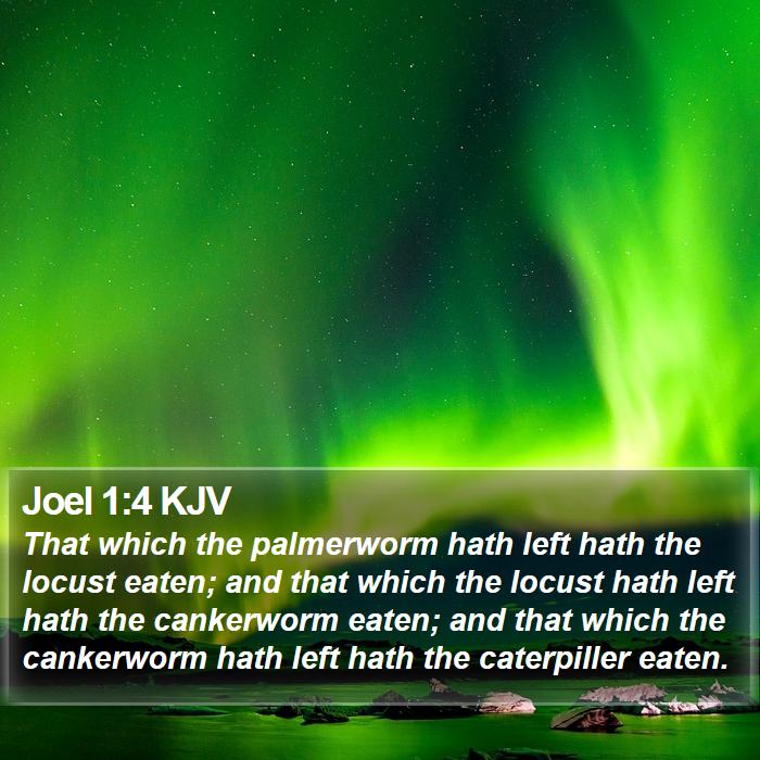 Joel 1:4 KJV Bible Study