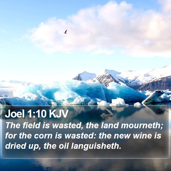 Joel 1:10 KJV Bible Study