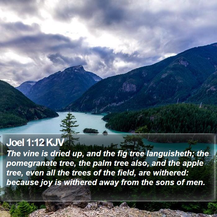 Joel 1:12 KJV Bible Study